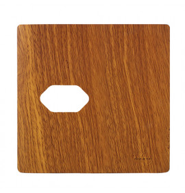 Placa p/ 1 Tomada Horizontal 4x4 - Novara Cumaru